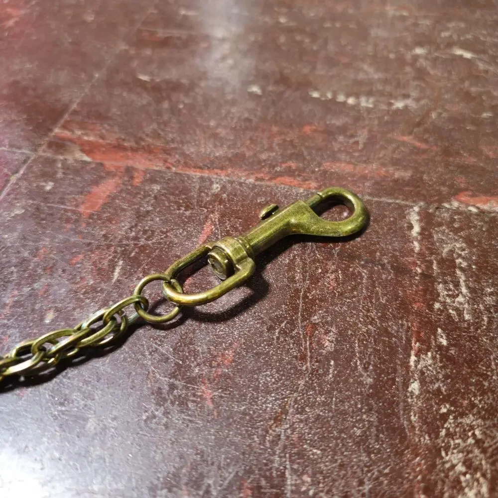 Wallet Chain y2k Rope Link Biker Antique Brass